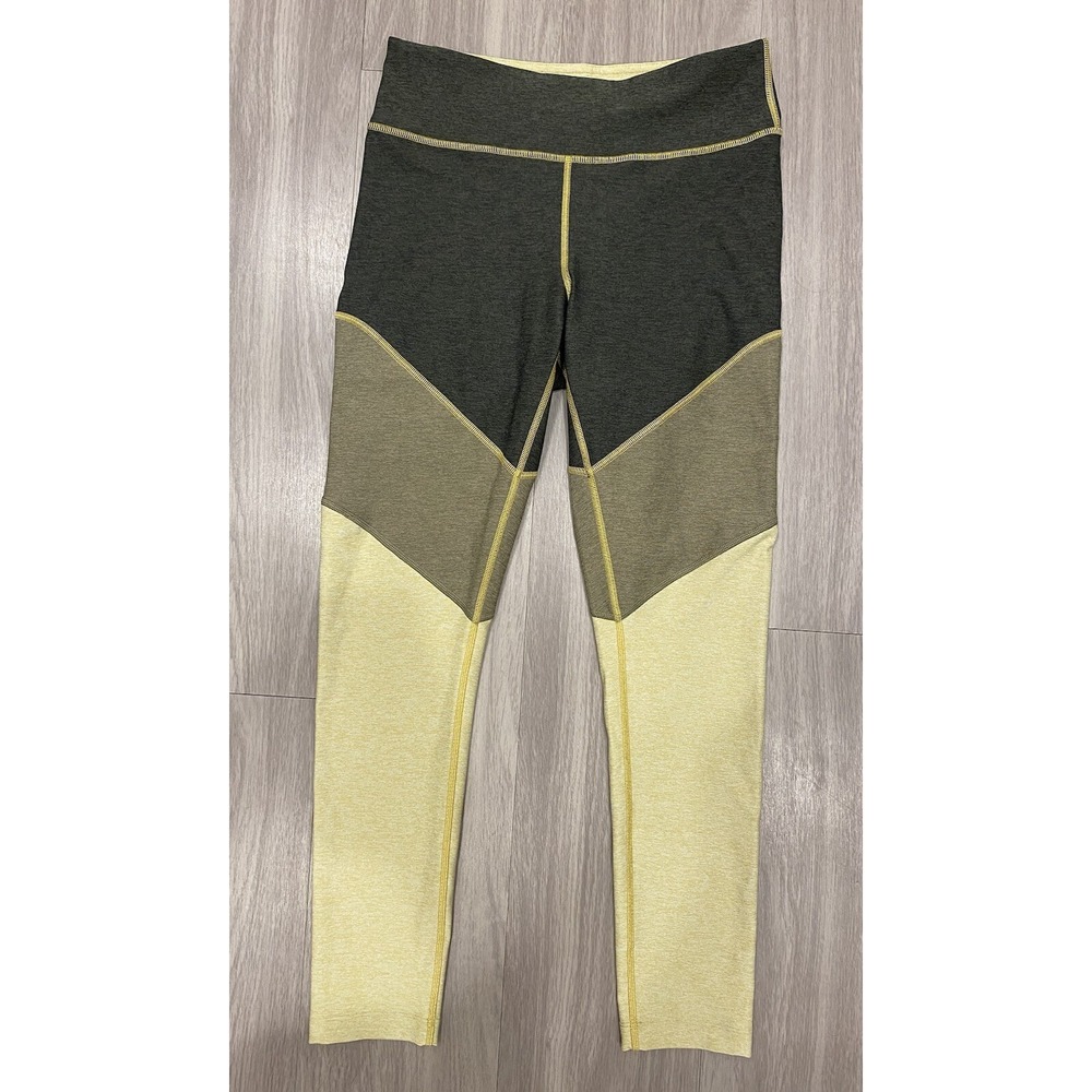 Outdoor‎ Voices 7/8 Springs Yellow Colorblock Leggings Women's Size Medium M EUC